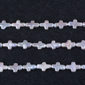 Gros Naturelles de Culture Irrégulière Croix Forme <span class=keywords><strong>Perles</strong></span> D'eau Douce Baroque <span class=keywords><strong>Perles</strong></span> - Product Image 6