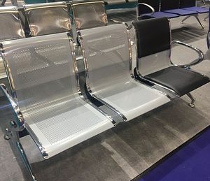 Khách hàng phòng chờ sân bay chờ đợi ghế <span class=keywords><strong>3</strong></span> ghế PU da đệm - Product Image 2