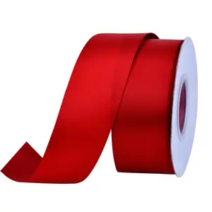 wholesale solid color 2 inch rainbow color satin ribbon