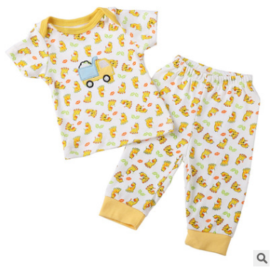 2 компл комплекты одежды из хлопка для новорожденных футболка с короткими рукавами и штаны