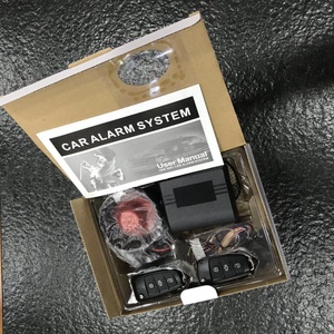 Alta calidad, precio de fábrica, Universal, 1 vía, sistema de alarma de protección para vehículos, sirena de entrada sin llave + 2 mandos a distancia