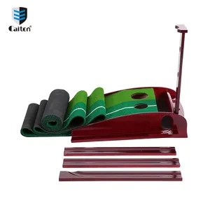 Fábrica fornecedor 2.5 m/3 m fairways golf interior colocando trainer mat prática com retorno automático