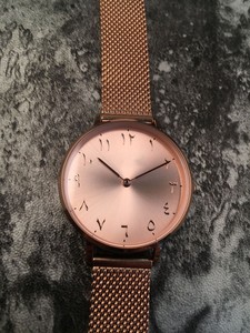 <span class=keywords><strong>Orologio</strong></span> da Donna Personalizzato con Logo, Cinturino in Pelle e Acciaio Inossidabile, Vetro, 36mm, Numeri Arabi, Movimento al Quarzo Giapponese Dorato, Impermeabile - Product Image 6