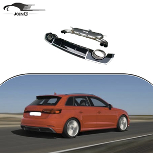 Punte di Scarico RS3 con Diffusore Paraurti Posteriore per <span class=keywords><strong>Audi</strong></span> <span class=keywords><strong>A3</strong></span> 8V <span class=keywords><strong>Sportback</strong></span> - Product Image 3