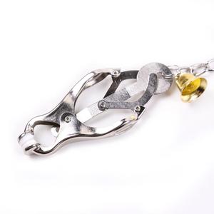 Golden Bells <span class=keywords><strong>Nipple</strong></span> clip Sex trattenuta in metallo Bondage morsetti e catene feticcio BDSM che giocano a coppie schiave Sex Toy - Product Image 6