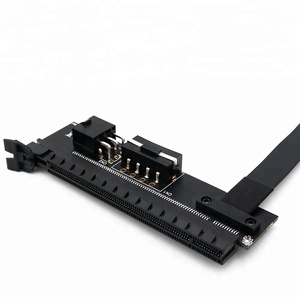 BQZYX alta calidad <span class=keywords><strong>PCI</strong></span>-e <span class=keywords><strong>PCI</strong></span> Express 1X a 16X tarjeta gráfica cable de extensión con 4Pin y ATX 6Pin entrada de energía conector - Product Image 4
