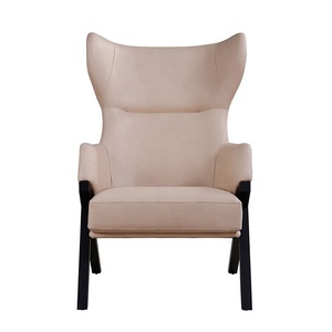 <strong>Leather</strong> <strong>wingback</strong> tiger <strong>chair</strong> nordic luxury retro modern lounge Billionplus high back - Product Image 4