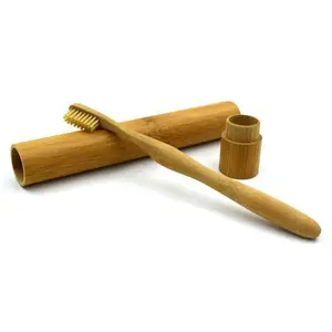 Nuovo stile organico rotonda di bambù <span class=keywords><strong>spazzolino</strong></span> da denti carbone sostituibile testa <span class=keywords><strong>spazzolino</strong></span> da denti - Product Image 1