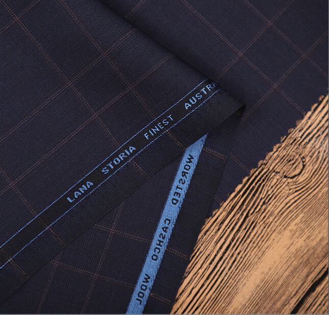 Super 120S High Quality Cashmere Wool Blended Woven Technique Suitable Fabric for Girls Stock Service Worsted Yarn Type