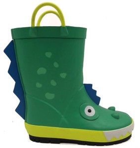 3D Dinosaure Bottes de Pluie De <span class=keywords><strong>Bande</strong></span> <span class=keywords><strong>Dessinée</strong></span> Mignon En Caoutchouc Antidérapant Enfants Wellies <span class=keywords><strong>maternelle</strong></span> chaussures d'eau - Product Image 1