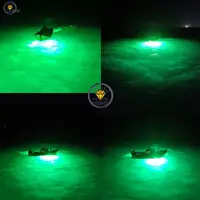 Luz de pesca submarina de 2000w e 2400w, luz verde para pesca, barco co, pegando peixes no oceano, alto brilho