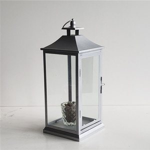 Candle Led <strong>Lantern</strong> Set of 3 <strong>Silver</strong> <strong>Lantern</strong> Power Coating Indoor Metal Floor Square Led Moroccan <strong>Lanterns</strong> - Product Image 4