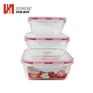 Buen Precio hermético y estanca Cocina 3 unids PP microondas de plástico contenedor de almacenamiento de alimentos - Product Image 1
