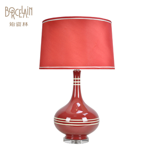 Modern fashion led bedside reading lamp oriental decorations ceramic table lamp for hotel - Product Image 1