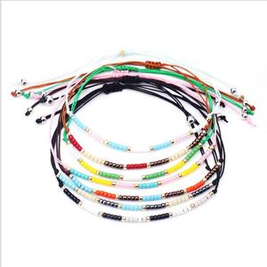 BM1004 Delicate Minimal Fine Seed Beaded <strong>Stacking</strong> <strong>Bracelets</strong>, Dainty Tiny Miyuki Seed Bead Adjustable <strong>Bracelets</strong> for Women - Product Image 3