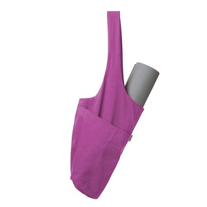 Personalizzato Vari Colori Grande di Spalla Della <span class=keywords><strong>Donna</strong></span> di Sport Palestra Yoga Mat Carry <span class=keywords><strong>Borsa</strong></span> di Tela Con Tasche - Product Image 3