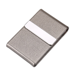 Logo personalizzato DELL'UNITÀ di elaborazione di cuoio biglietto da visita di metallo nome del titolare della carta con più colori per uomo donna - Product Image 2