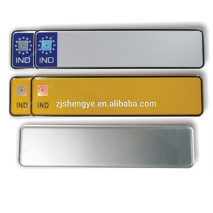 personnalisé conception imprimé en relief en métal en aluminium <span class=keywords><strong>IND</strong></span> estampage à chaud <span class=keywords><strong>plaque</strong></span> de numéro de licence - Product Image 3