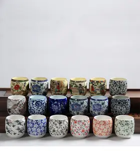 130ml יפני סגנון כחול WhiteChineseporcelain קרמיקה כוס