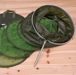 Filet de pêche pliable en nylon à 5 couches épaisses avec cadre métallique, pour la pêche, le soin des poissons, le matériel de pêche, portable, avec <span class=keywords><strong>piquet</strong></span> - Product Image 2