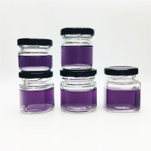 Petit pot en verre de 25 ml (1 oz) de 30 grammes pour <span class=keywords><strong>miel</strong></span> ou <span class=keywords><strong>bougie</strong></span> avec couvercle à visser en métal - Product Image 1