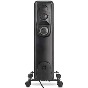 Đen 2.5KW 11 Fin Dầu Điện Đầy Bộ Tản Nhiệt Phòng Nóng Với 24 Giờ Hẹn Giờ - Product Image 2
