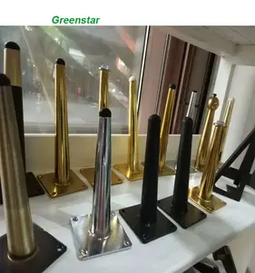 מבריק גבוהה סוף מחפש Greenstar זהב צבע פלדת מתכת ריהוט שולחן רגל יו"ר ספה עבור מודרני ספה