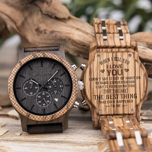 Montre-bracelet à quartz, mode, bois naturel, bracelet en acier inoxydable, luxe, sport, date automatique, cadran à aiguilles, chronographe, boîtier de 5 mm, unisexe - Product Image 2