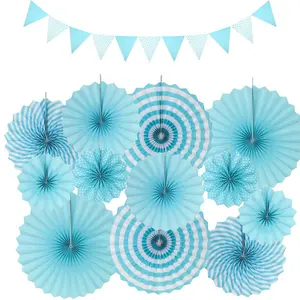 2021 Hot Sale Paper Fan Party Supplies Popular Happy Birthday Decoration