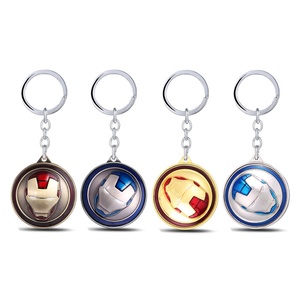 热卖铁人英雄钥匙扣定制金属可旋转钥匙扣 - Product Image 1