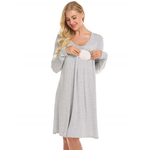 <span class=keywords><strong>Grossesse</strong></span> Vêtements De Maternité En Gros Pyjamas D'allaitement Maternité Robe Robes Simples <span class=keywords><strong>Grossesse</strong></span> - Product Image 3