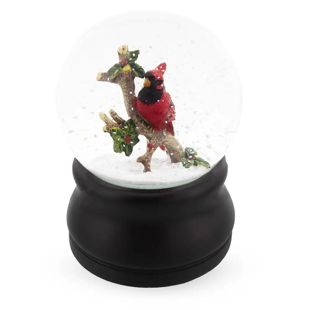 The Red Cardinal Snow Globe Christmas Holiday Decoration