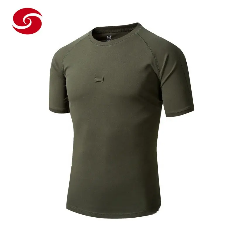 Taktische Outdoor-Bekleidung Freizeit-Baumwolle Kampf-T-Shirt für Herren individuelle Verpackung Kurzarm TWILL Stoff bedruckt gestrickt für Erwachsene