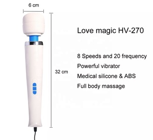 110V <span class=keywords><strong>220V</strong></span> yumuşak silikon kadın yetişkin oyuncak değnek vibratör - Product Image 3
