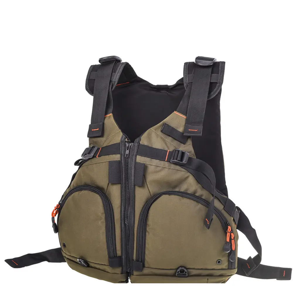 Nylon Fly Fishing Life Vest Multifunction Breathable Backpack Fishing Vest Fast Drying Lure Reel Fishing Gear Vests Pesca