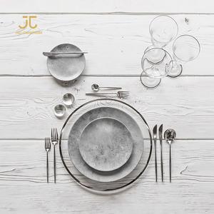 JC venta al por mayor de <span class=keywords><strong>porcelana</strong></span> cerámica china de hueso catering utensilios de cocina <span class=keywords><strong>platos</strong></span> - Product Image 5