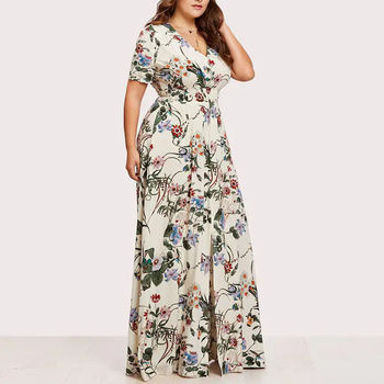 long frock designs for fat ladies