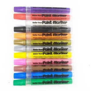 Akrilik NIB Acrylic Paint Marker 24 Warna Set Permanen Menggambar Pena untuk Artis