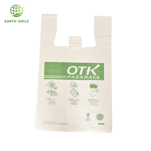 Compostables <span class=keywords><strong>Bio</strong></span> Sac 100% D'amidon biodégradable Sacs À Provisions - Product Image 1