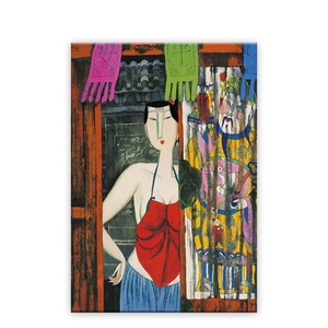 Peinture à l'huile sur toile de soie chinoise, œuvre d'art classique, faite à la main - Product Image 5