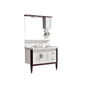 Fashion style, factory supply directly PVC CABINET No Include Faucet and Resin Countertop Material bathroom vanity cabinet