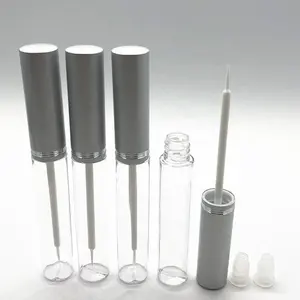 5Ml Lege Clear Wimper Serum Buis Met Zilveren Cap, Lege Beste Transparante Eyeliner Verpakking Fles/Container
