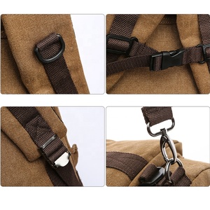 <span class=keywords><strong>militar</strong></span> Camping <span class=keywords><strong>mochila</strong></span> de Color sólido hombres deportes de viaje Vintage bolso de lona al aire libre <span class=keywords><strong>mochila</strong></span> de senderismo - Product Image 6