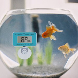 Aquarium-Thermometer mit Saugnapf Fischbecken-Thermometer LCD Digital Aquarium Wasser <span class=keywords><strong>Terrarium</strong></span> Temperaturanzeige - Product Image 6