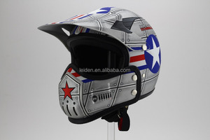 Mayor de <span class=keywords><strong>la</strong></span> motocicleta casco abierto de <span class=keywords><strong>la</strong></span> cara para moto, vintage, metal Flake, mate, punto certificado - Product Image 3