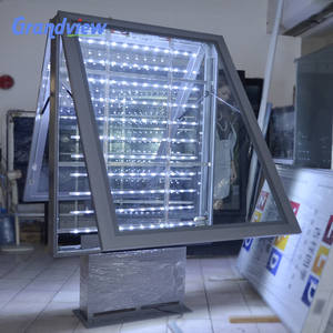 modern aluminum road advertising board scrolling mupi double sided outdoor light box