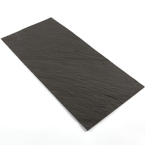 Tuiles murales et de sol en céramique extérieure, pierre d'<span class=keywords><strong>ardoise</strong></span> noire - Product Image 4