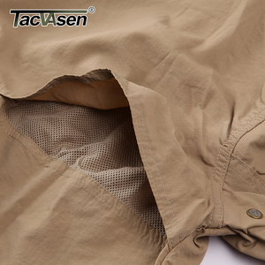 Venta al por mayor Tacvasen de los hombres de secado rápido de manga larga camisa de vestir de nylon de pesca Pesca camisa - Product Image 6