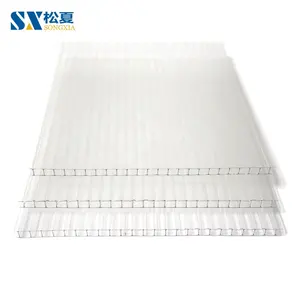 Greenhouse Roofing Hollow Clear U-lock Polycarbonate Sheet