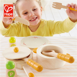 <span class=keywords><strong>Hape</strong></span> Offre Spéciale Drôle Bébé Vaisselle En Bois De Sécurité En Bois Enfants <span class=keywords><strong>Cuisine</strong></span> Jouets - Product Image 3